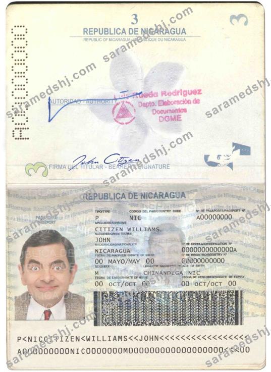 Nicaragua passport